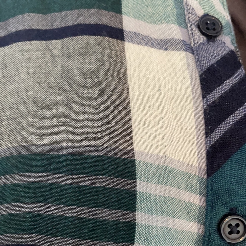 Rails Green And Blue Flannel Size Small - image 6